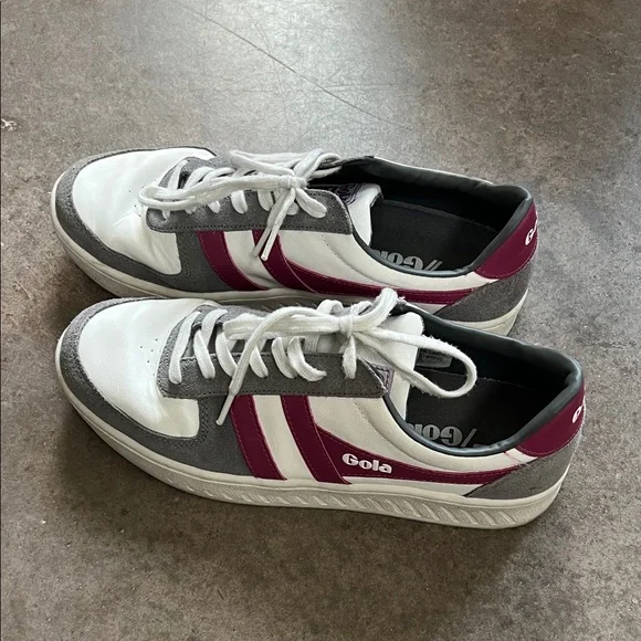 Gola grand slam pure leather Sneakers white ash hot fuchsia - Picture 3 of 12